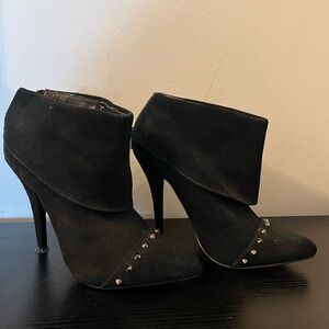 Black Studded Ankle Boots